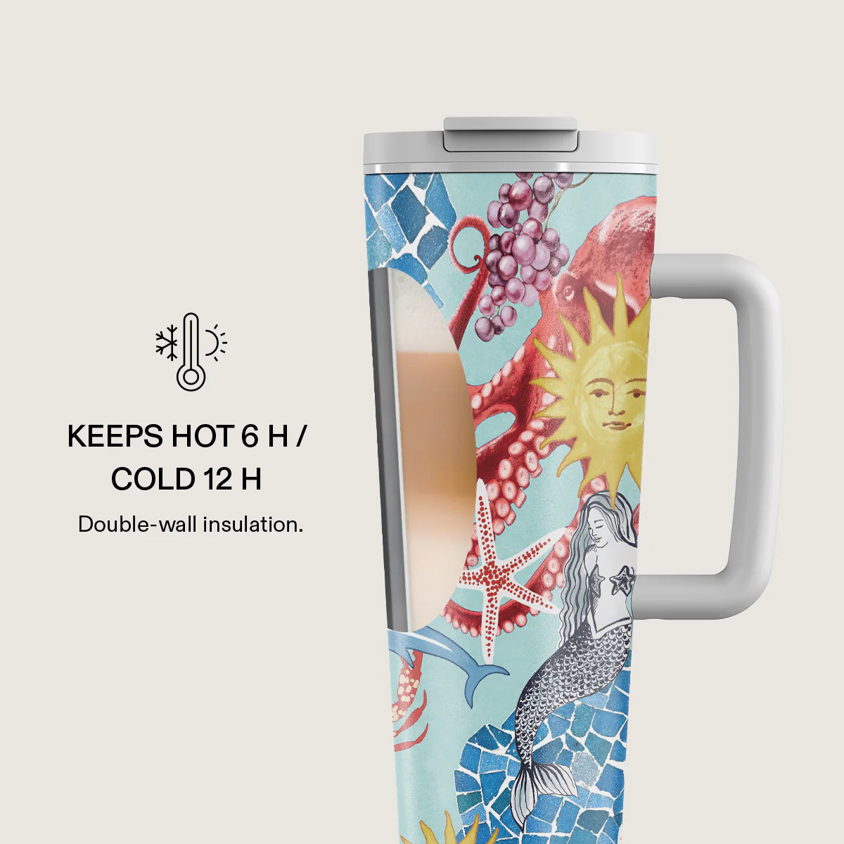 Aegean Affair - EasyGrip Travel Mug - Image 4