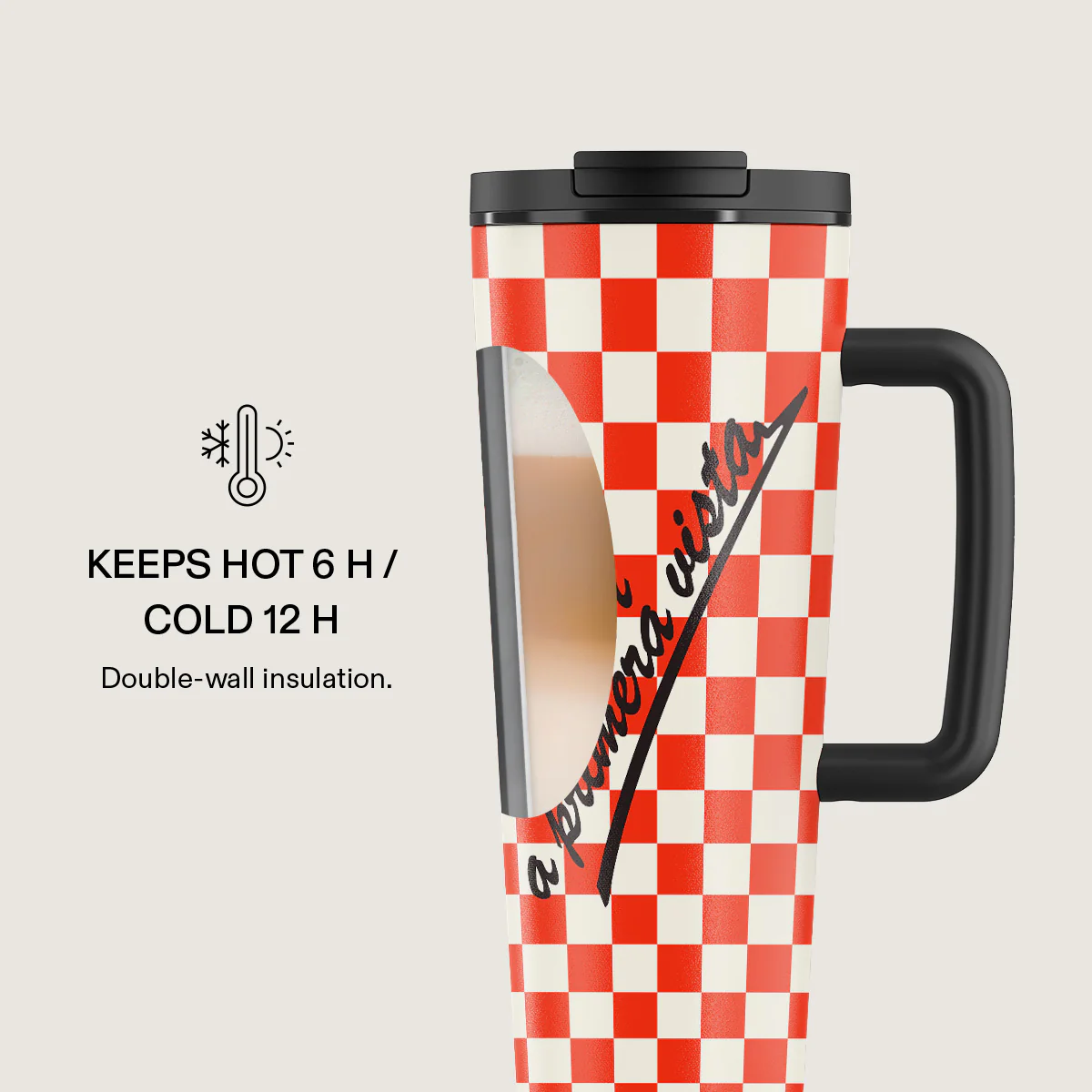 Amor - EasyGrip Travel Mug - Image 4