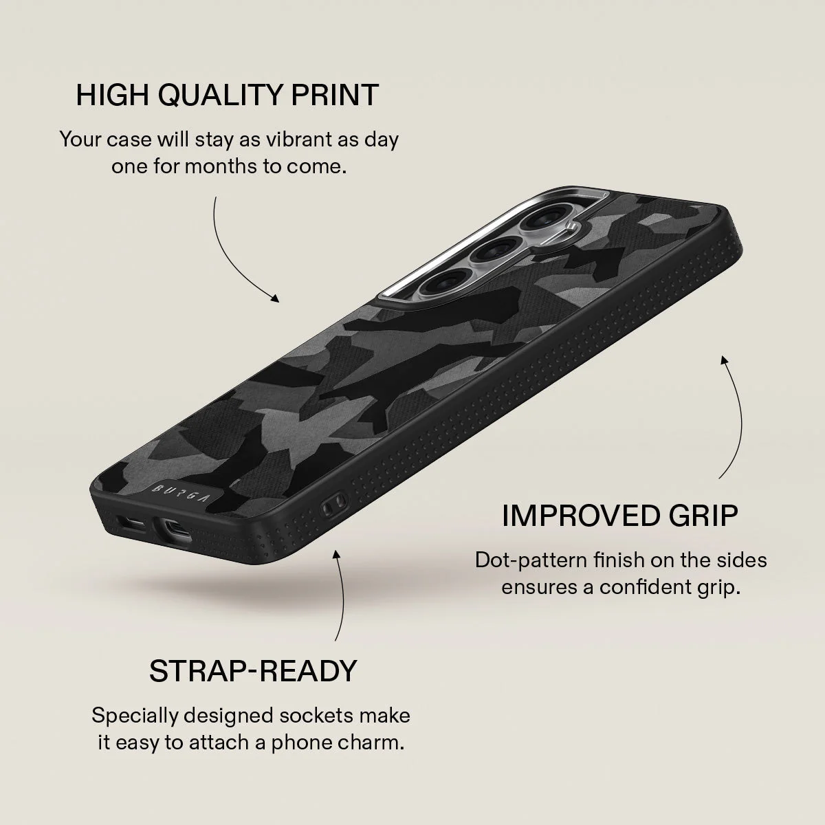 Night Black Camouflage - Samsung Galaxy S26 Plus Case - Image 23