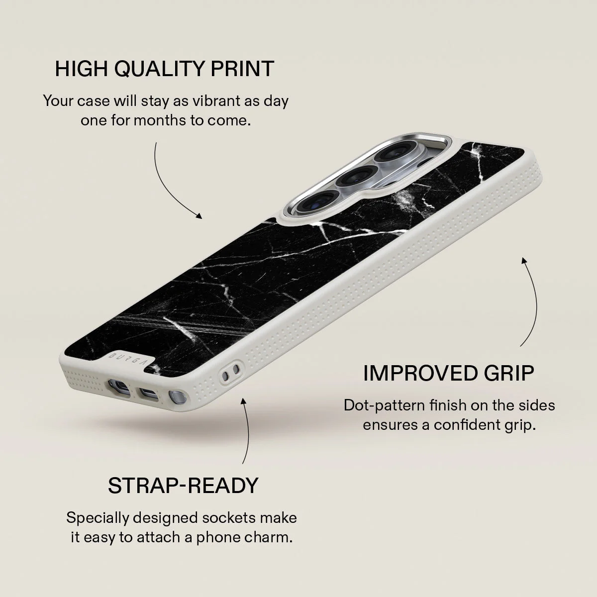 Noir Origin - Black Marble Samsung Galaxy S26 Ultra Case - Image 37
