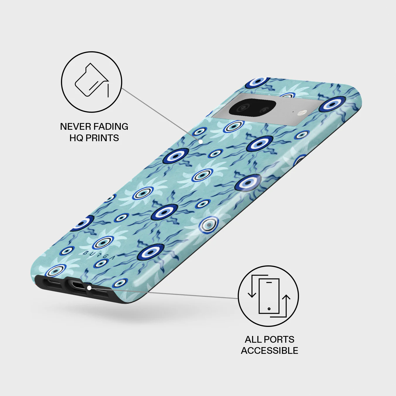 Blue Gaze - Google Pixel 7 Case - Image 3