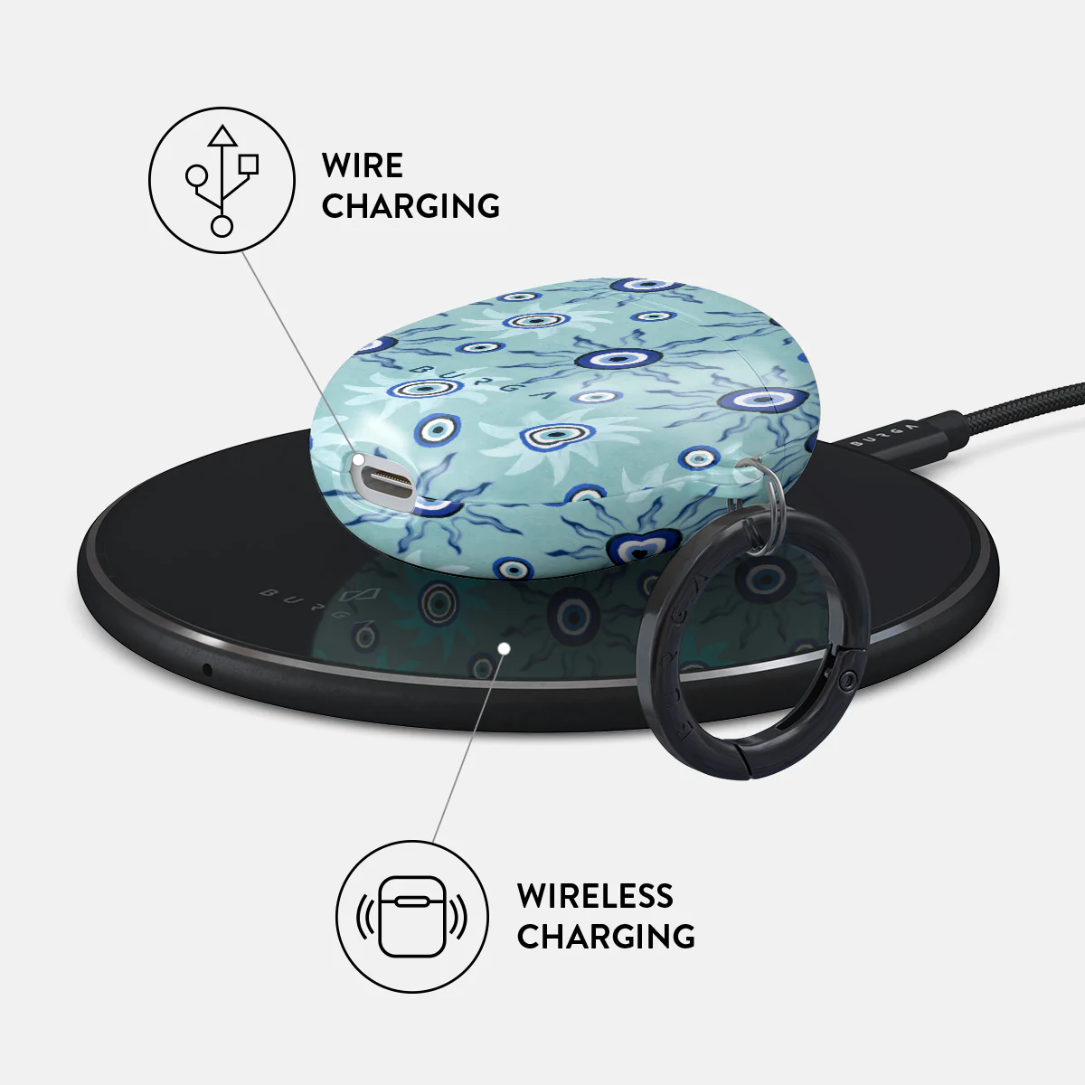 Blue Gaze - Google Pixel Buds A Case - Image 3
