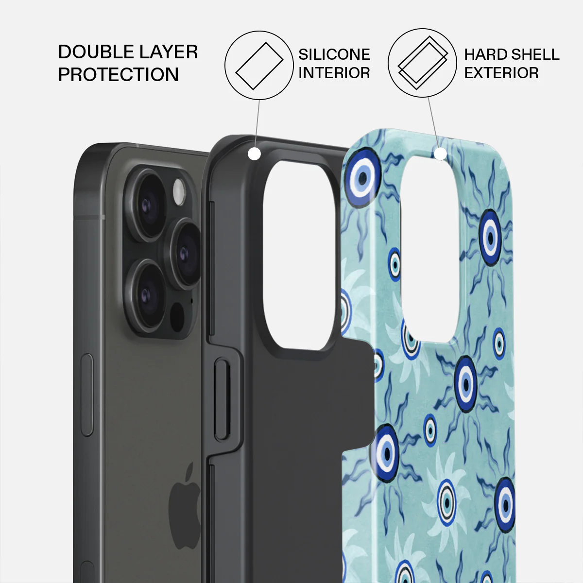 Blue Gaze - iPhone 15 Pro Case - Image 2