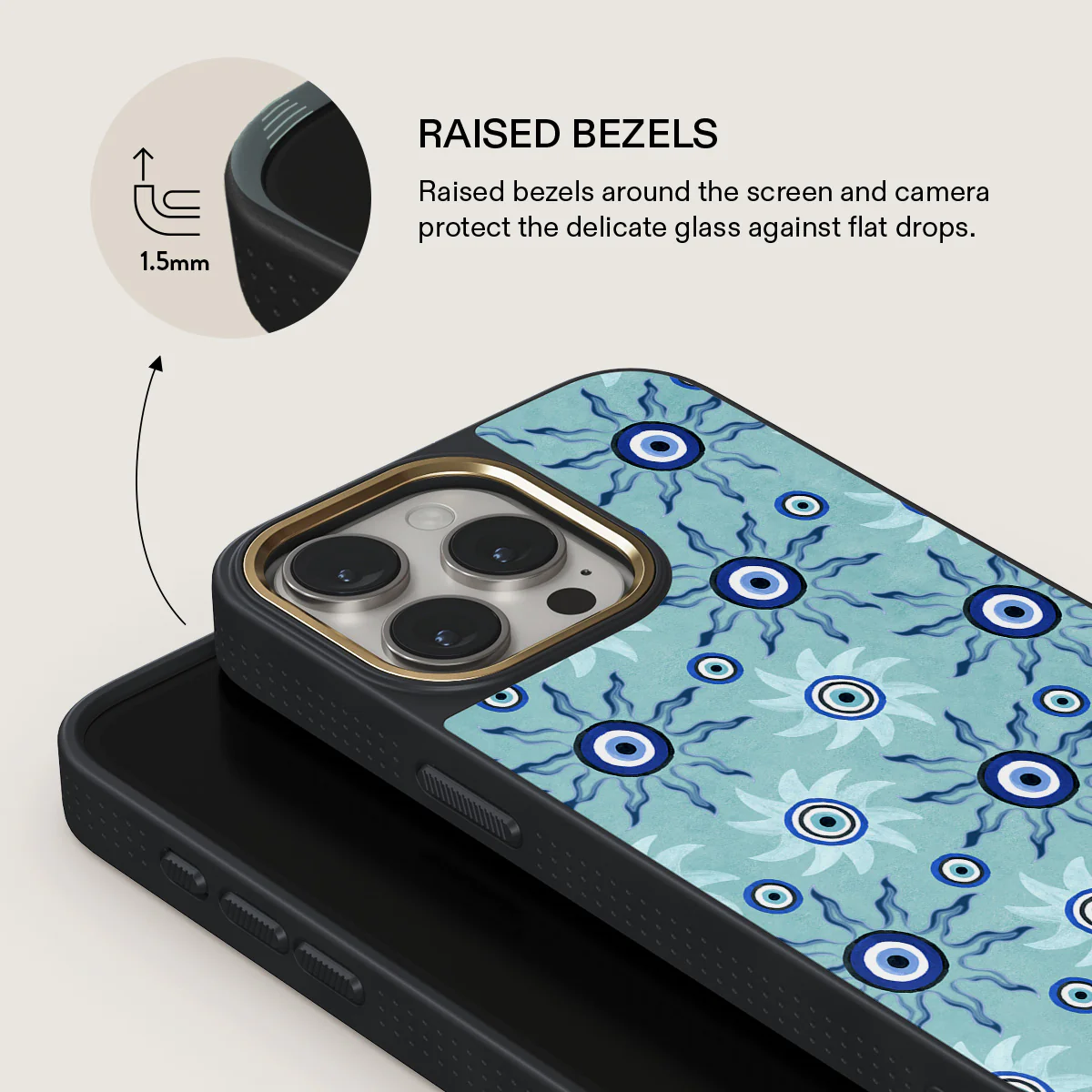 Blue Gaze - iPhone 15 Pro Max Case - Image 8