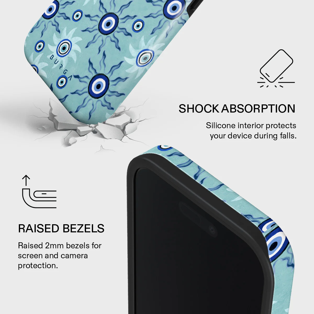 Blue Gaze - iPhone 16 Case - Image 4