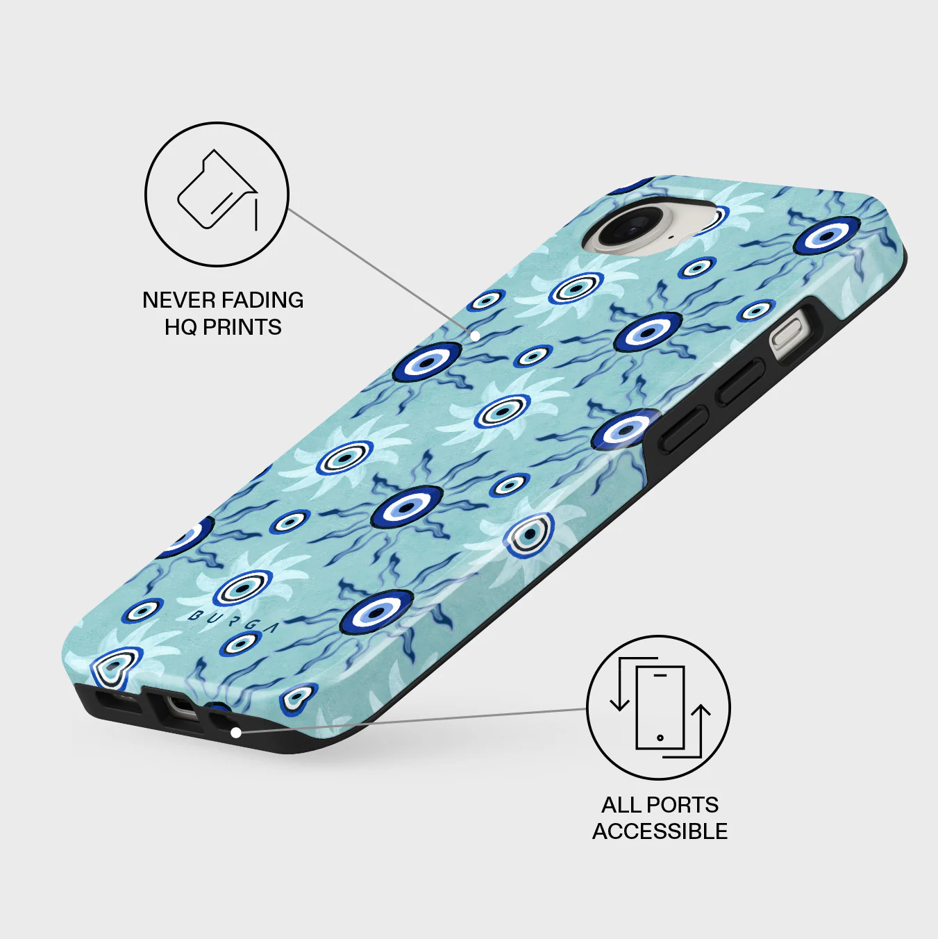 Blue Gaze - iPhone 16e Case - Image 3