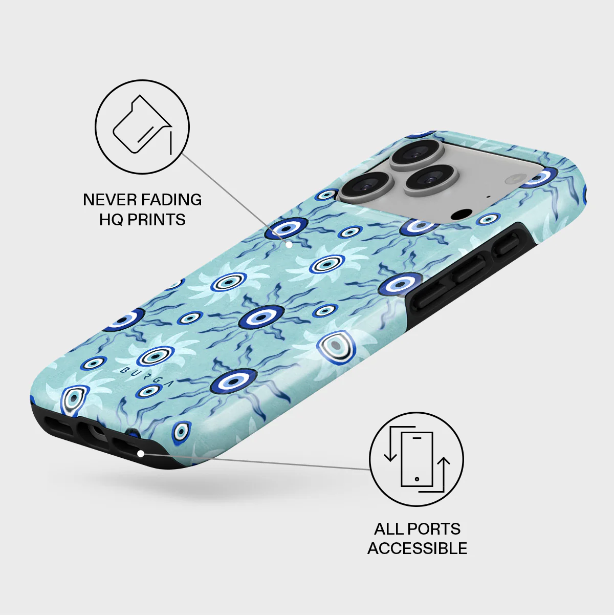 Blue Gaze - iPhone 17 Pro Case - Image 3