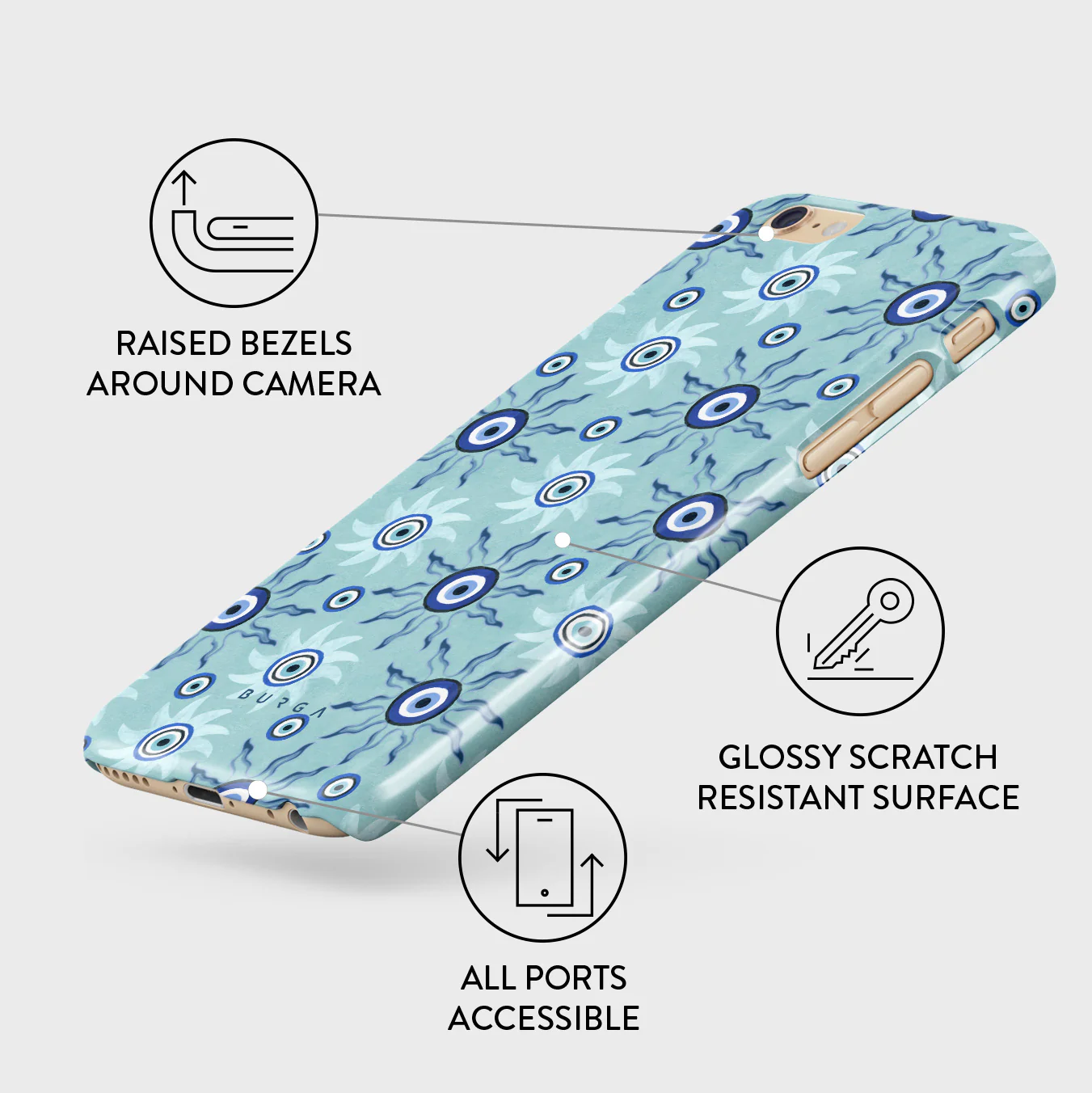 Blue Gaze - iPhone 6 / 6S Case - Image 3