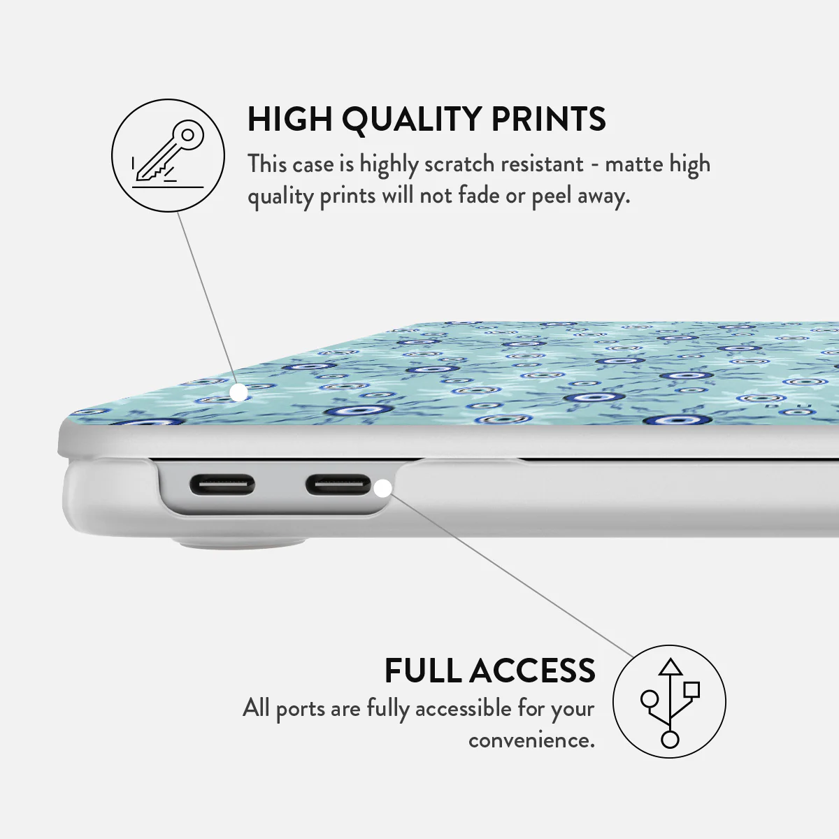 Blue Gaze - Macbook Case - Image 22