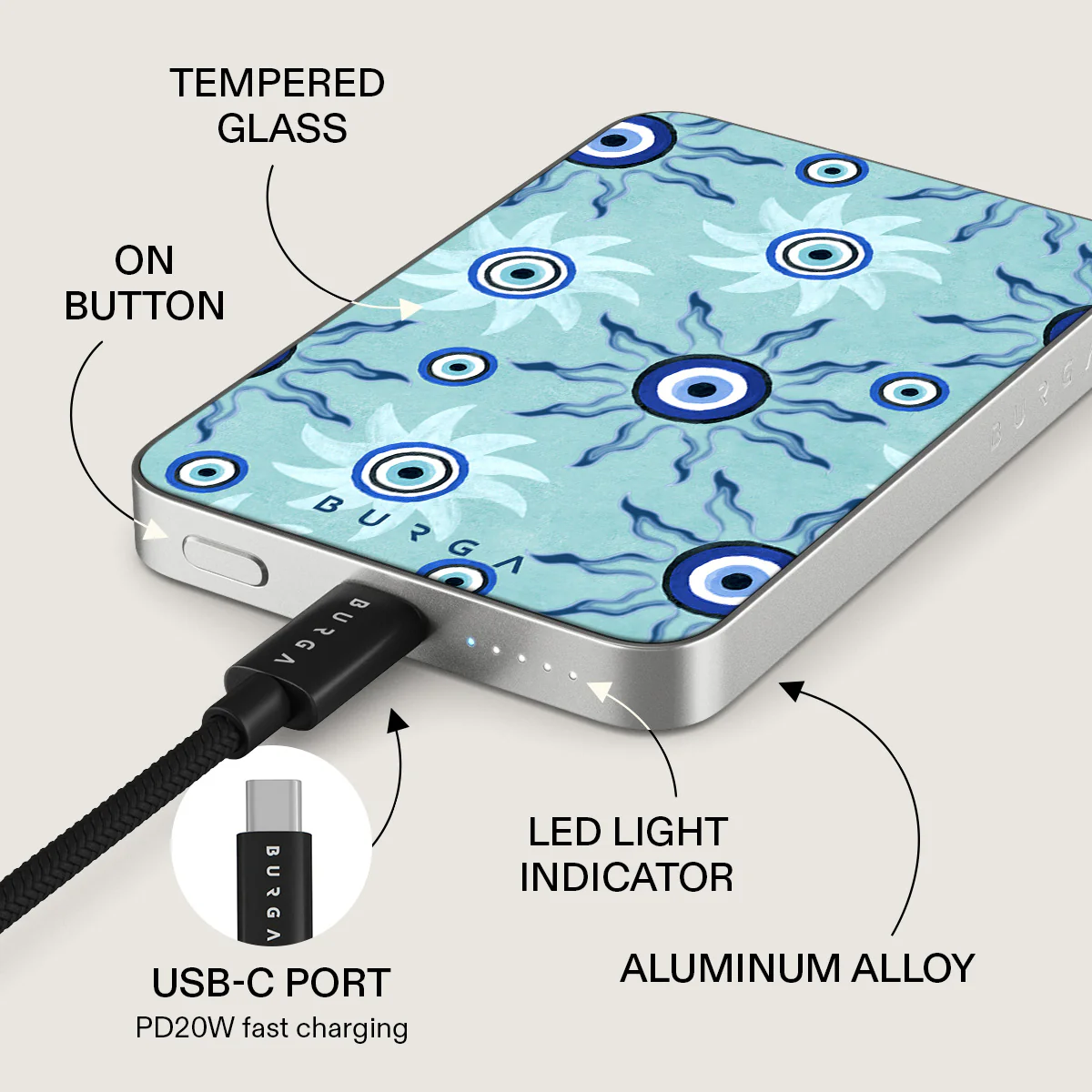 Blue Gaze - Magnetic Power Bank - Image 15