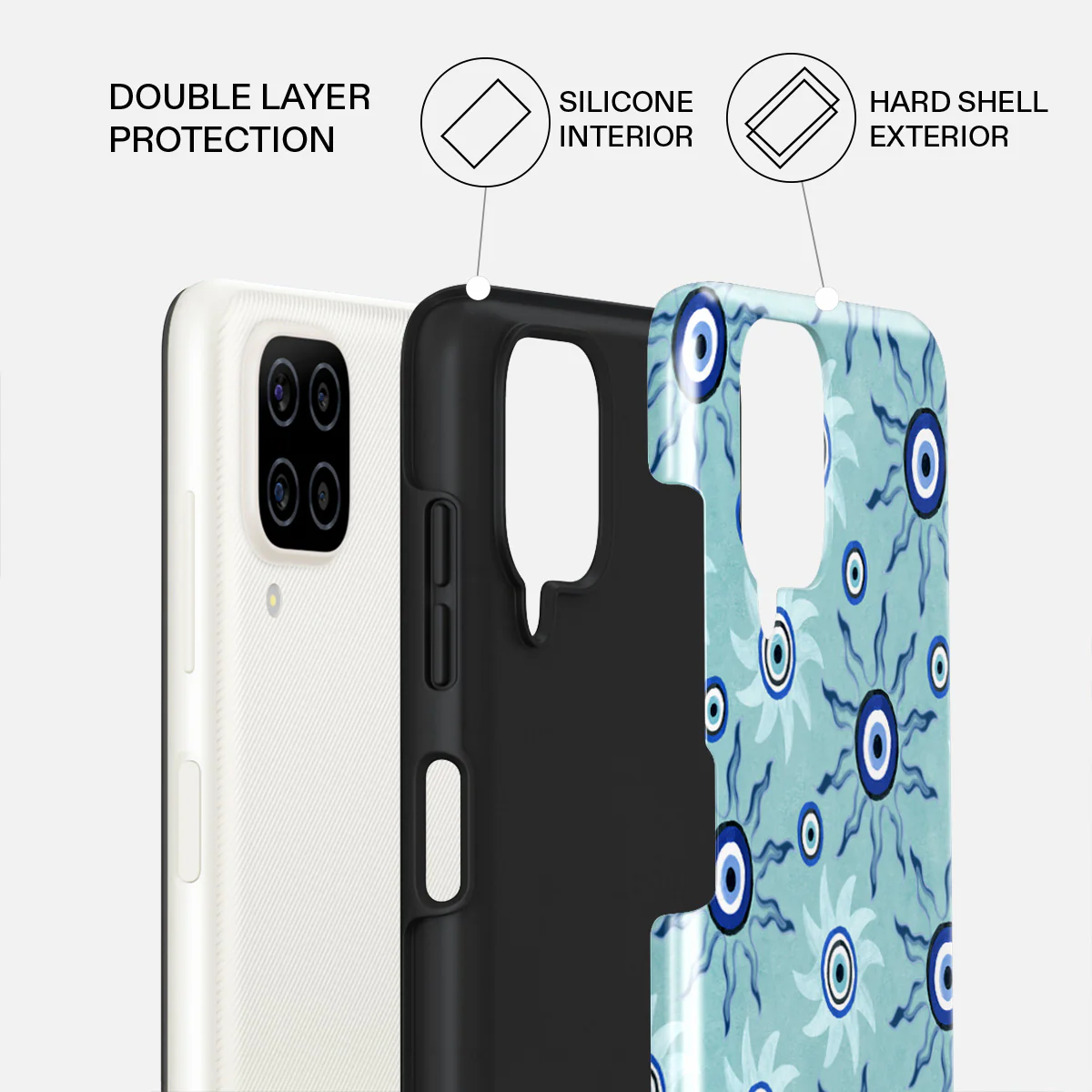 Blue Gaze - Samsung Galaxy A12 4G Case - Image 2