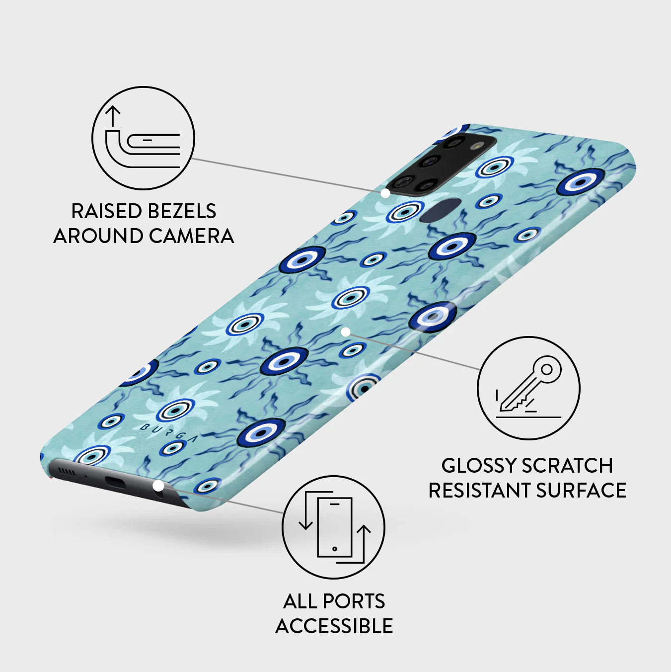 Blue Gaze - Samsung Galaxy A21s 4G Case - Image 3