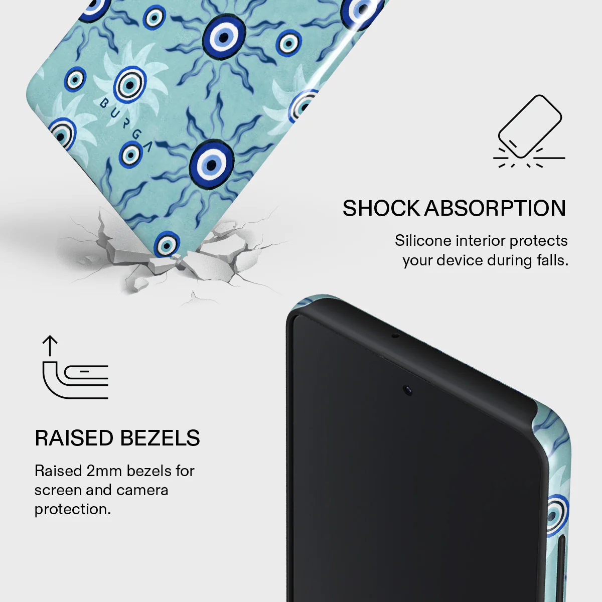 Blue Gaze - Samsung Galaxy A51 4G Case - Image 4