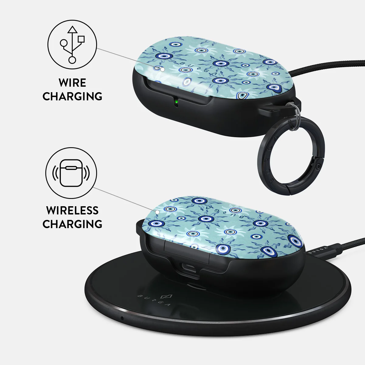 Blue Gaze - Samsung Galaxy Buds Case - Image 3