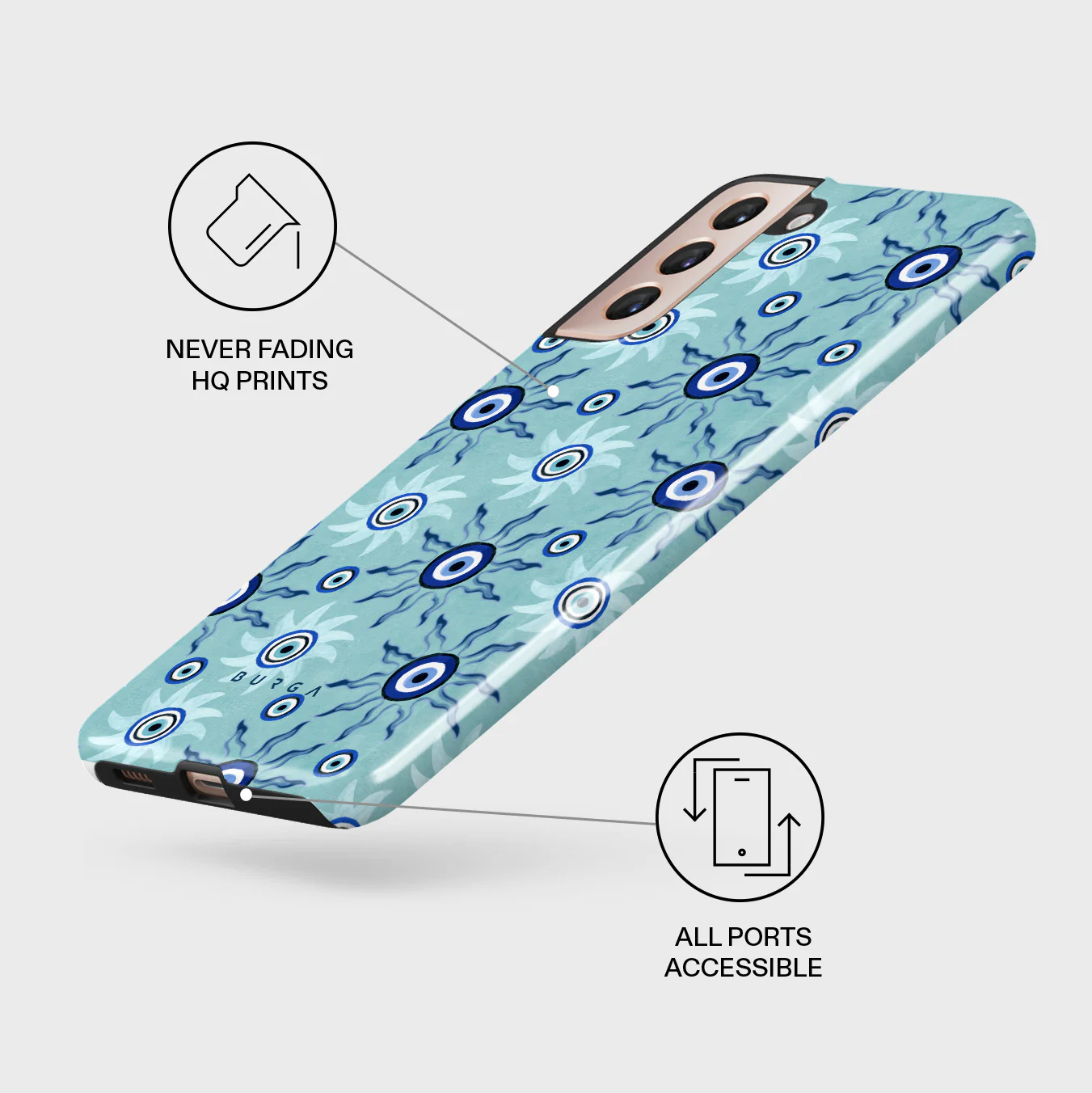 Blue Gaze - Samsung Galaxy S21 Plus Case - Image 3