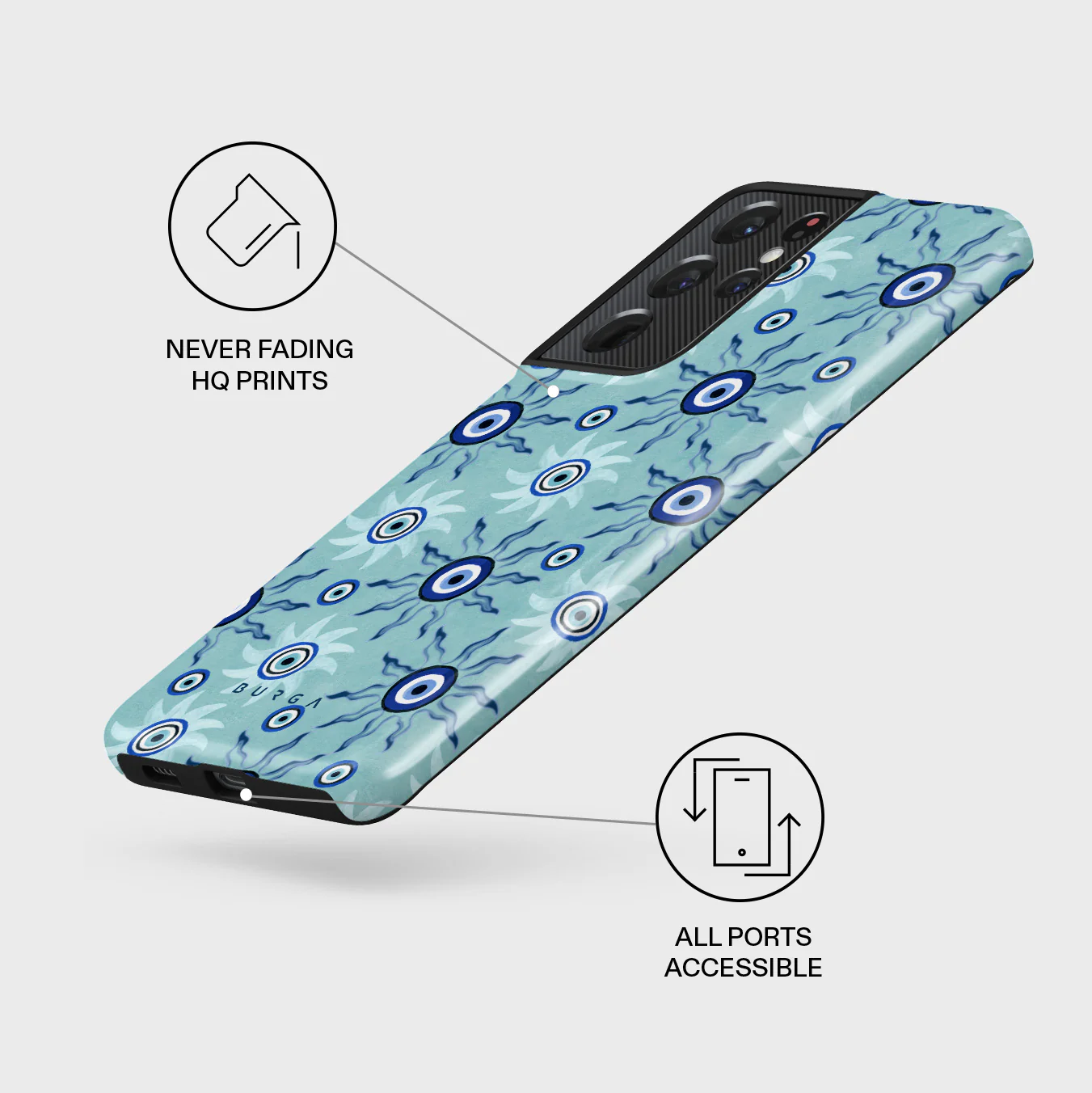 Blue Gaze - Samsung Galaxy S21 Ultra Case - Image 3