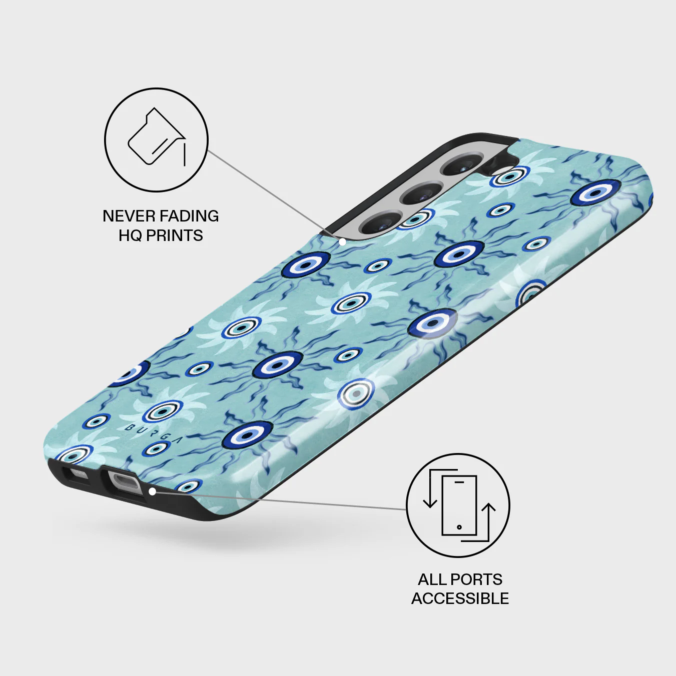 Blue Gaze - Samsung Galaxy S22 Case - Image 3