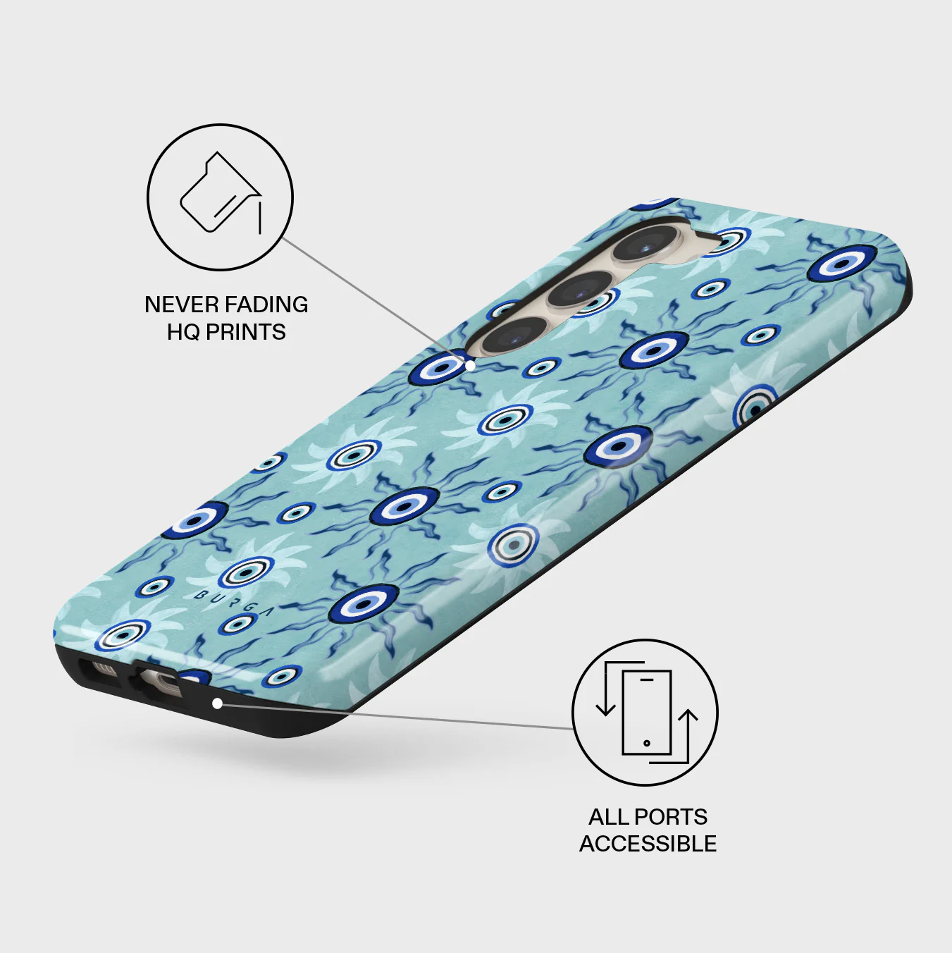 Blue Gaze - Samsung Galaxy S23 Case - Image 3
