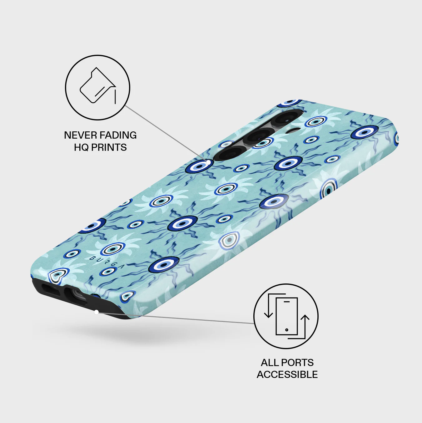 Blue Gaze - Samsung Galaxy S25 Plus Case - Image 3