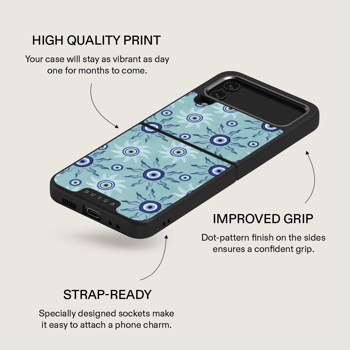 Blue Gaze - Samsung Galaxy Z Flip 4 Case - Image 24