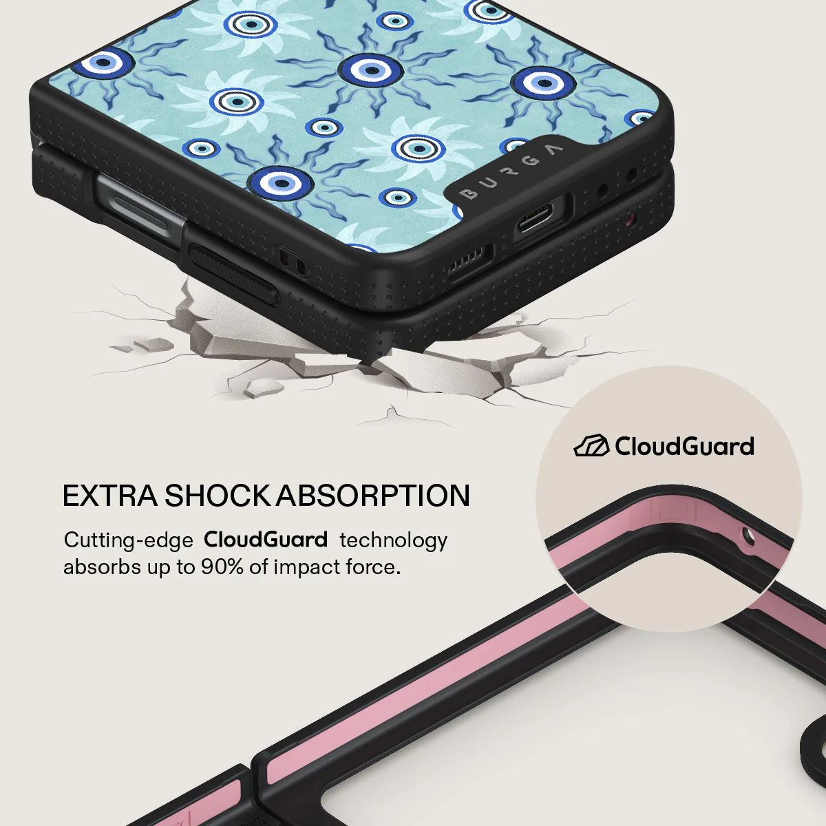 Blue Gaze - Samsung Galaxy Z Flip 5 Case - Image 17