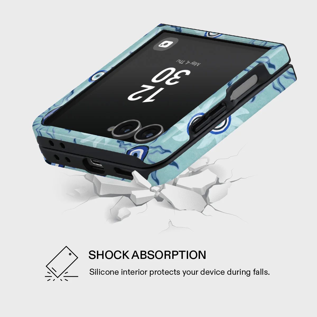 Blue Gaze - Samsung Galaxy Z Flip 7 Case - Image 4