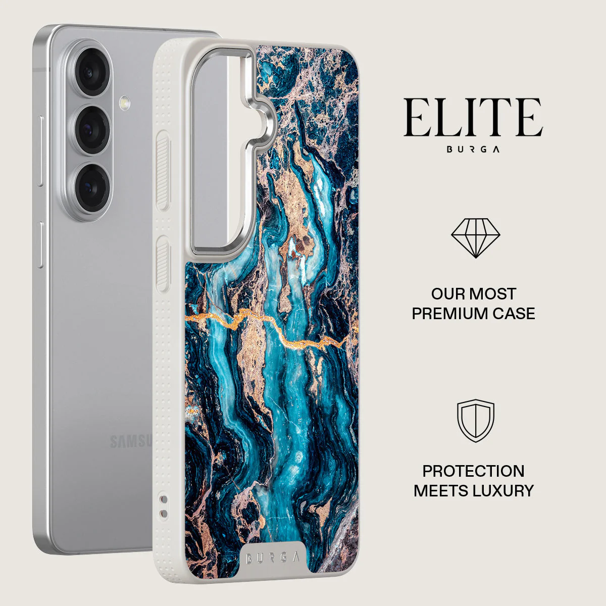 Mystic River - Blue Marble Samsung Galaxy S26 Plus Case - Image 34
