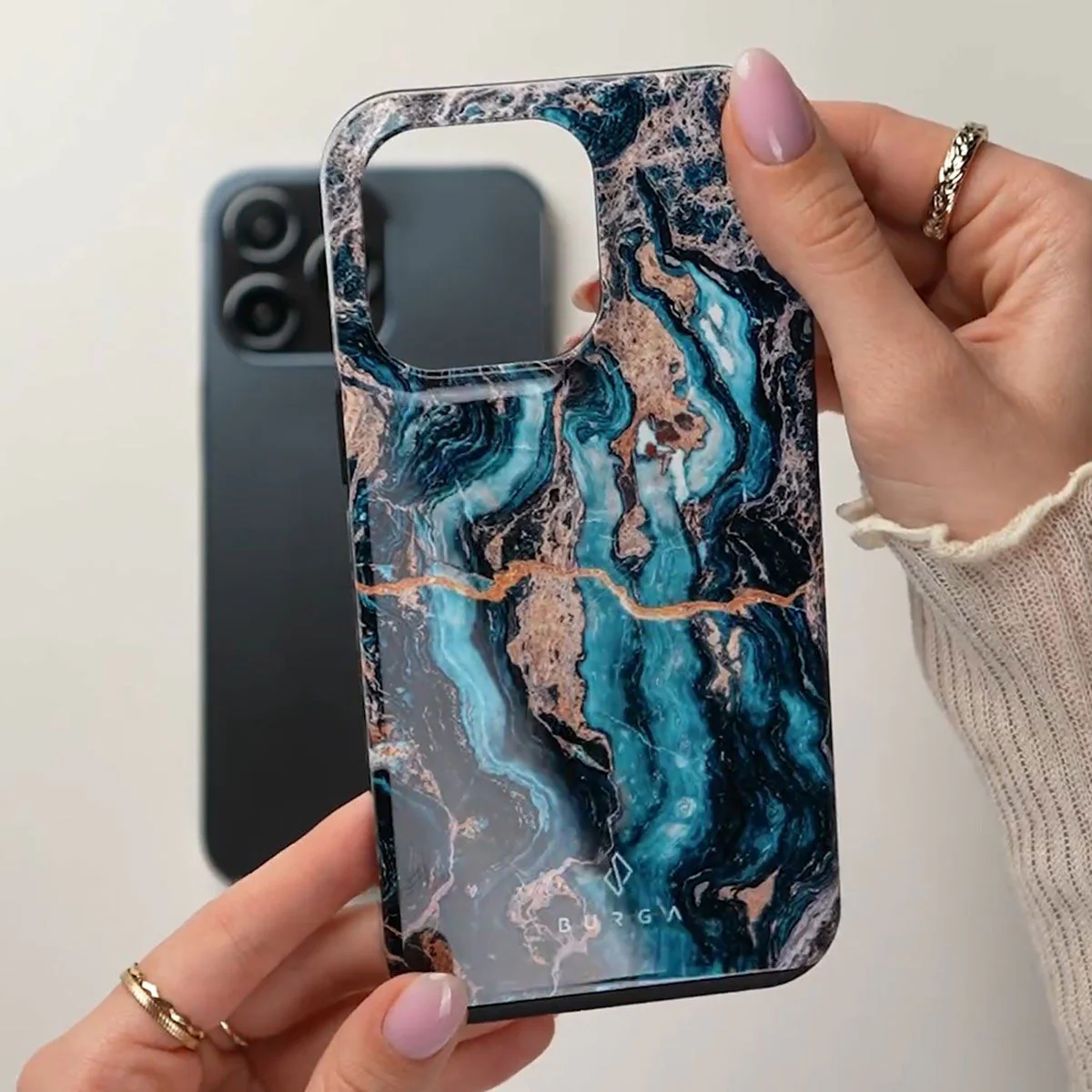 Mystic River - Blue Marble Samsung Galaxy S26 Plus Case - Image 40