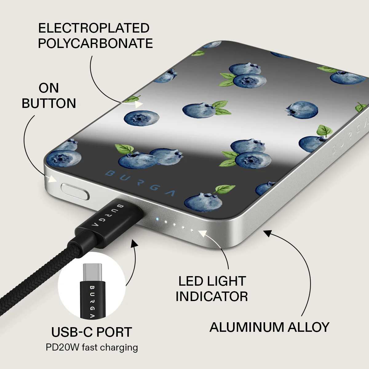 Blueberry Muffin - Magnetic Power Bank - Image 60