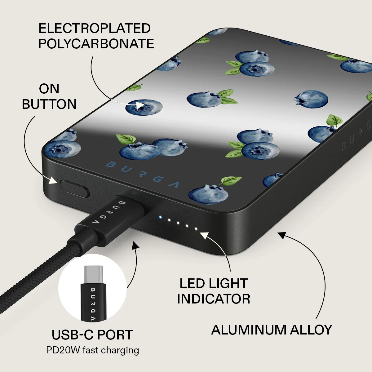 Blueberry Muffin - Magnetic Power Bank - Image 65
