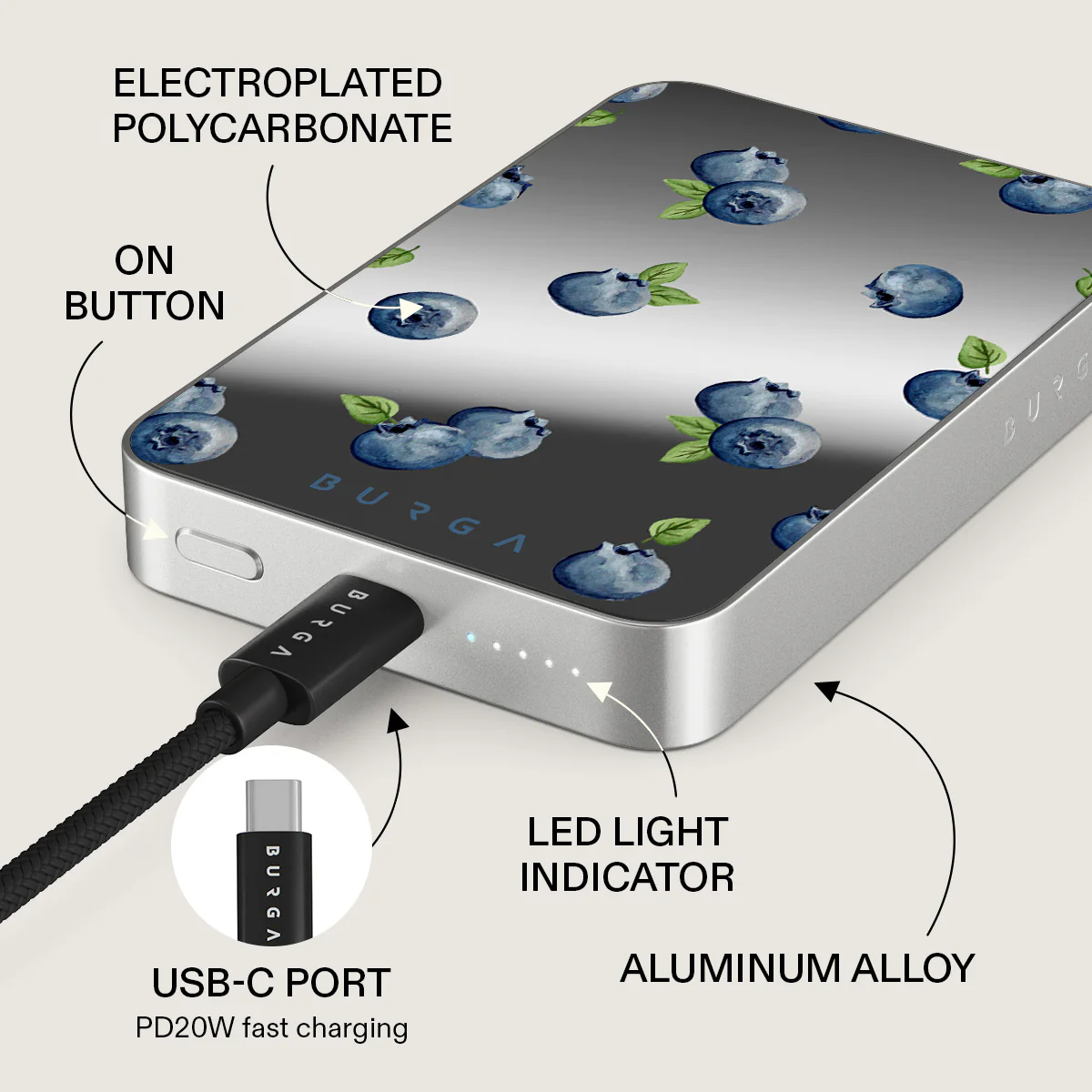 Blueberry Muffin - Magnetic Power Bank - Image 75
