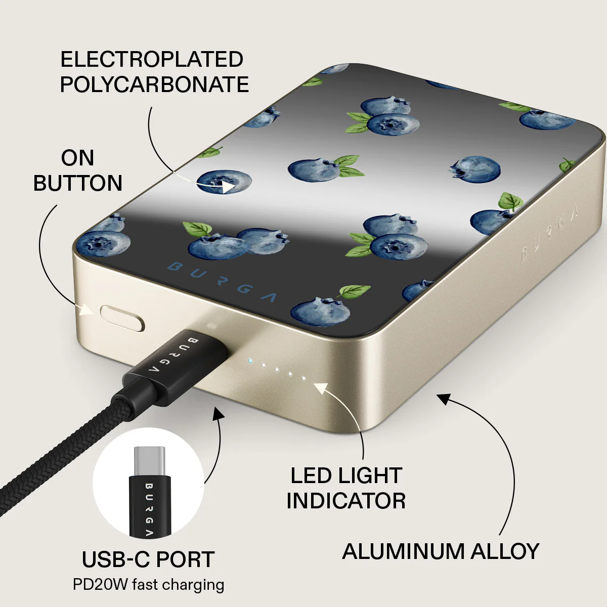 Blueberry Muffin - Magnetic Power Bank - Image 85