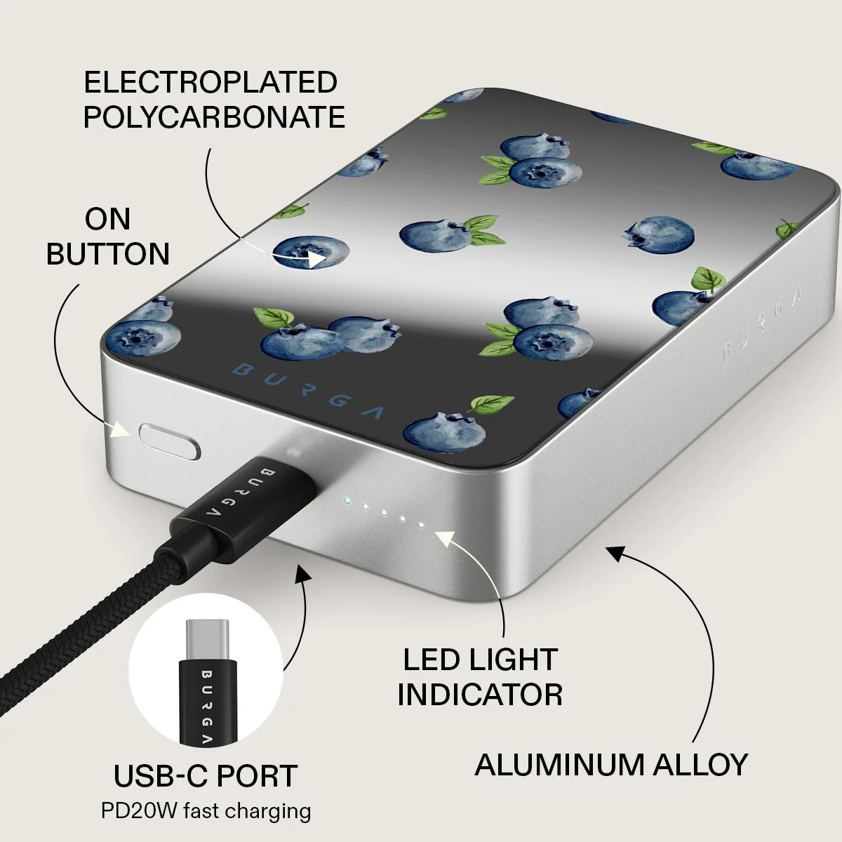 Blueberry Muffin - Magnetic Power Bank - Image 90
