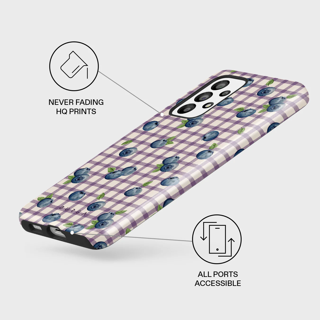 Blueberry Muffin - Samsung Galaxy A33 Case - Image 3