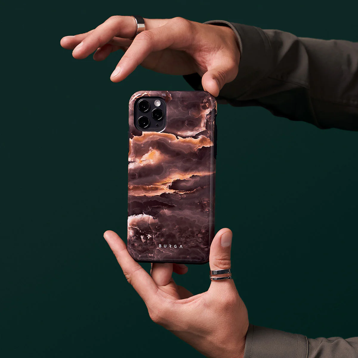 Fire Wood - Brown Marble Samsung Galaxy A37 5G Case - Image 7