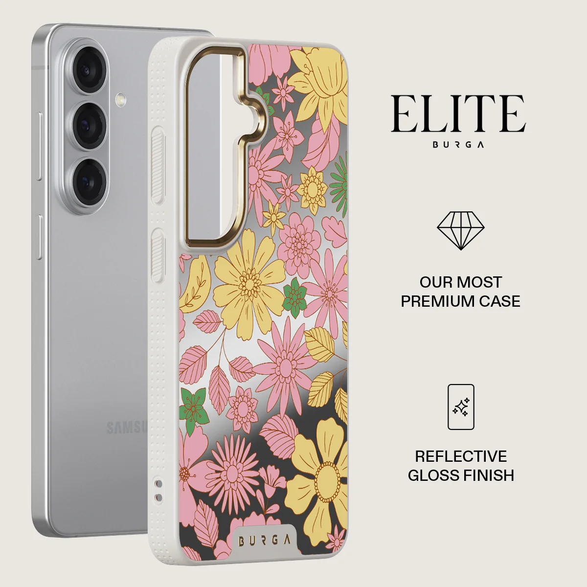 Amalfi Coast - Colorful Floral Samsung Galaxy S26 Plus Case - Image 74