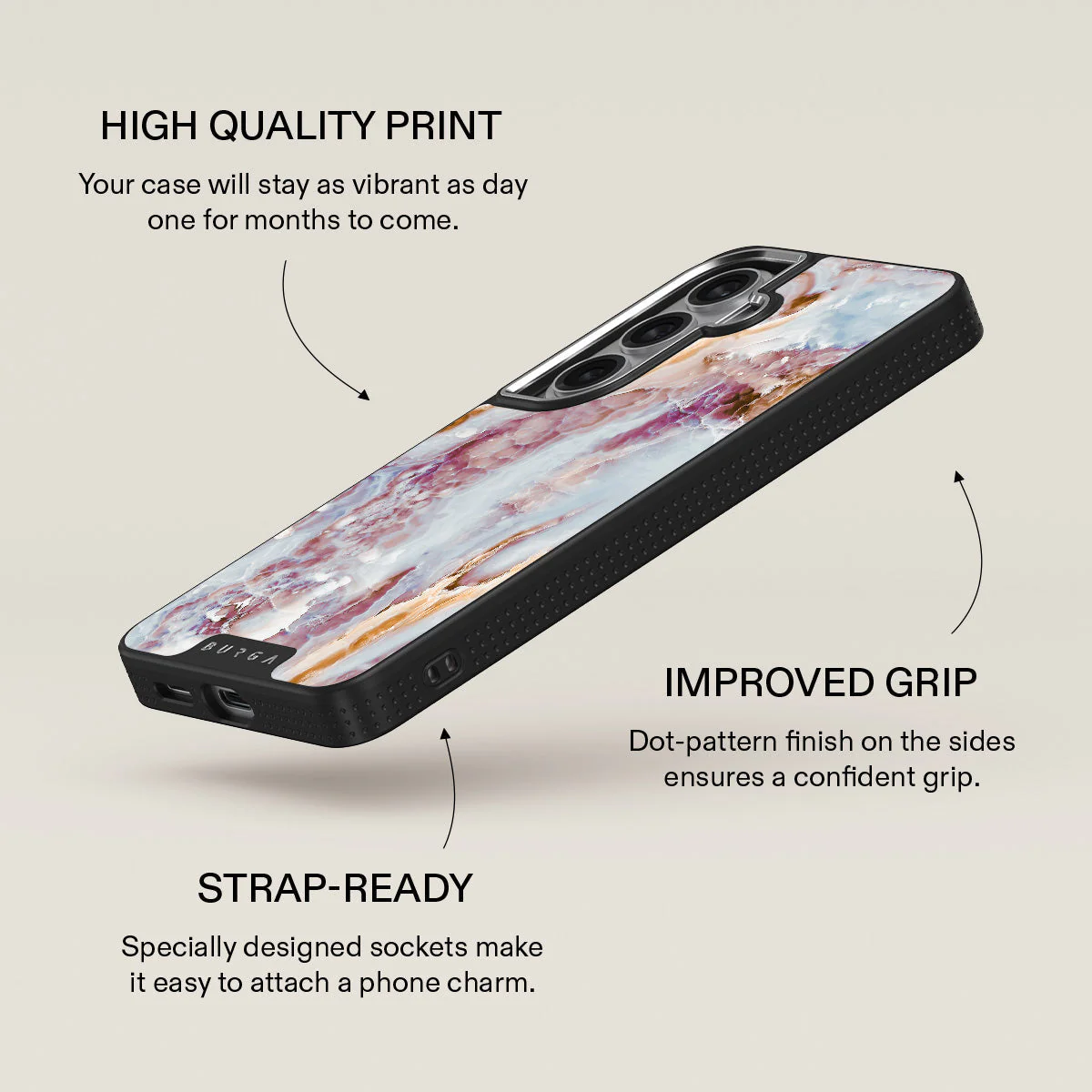 Frozen Leaves - Cute Marble Samsung Galaxy S26 Plus Case - Image 23