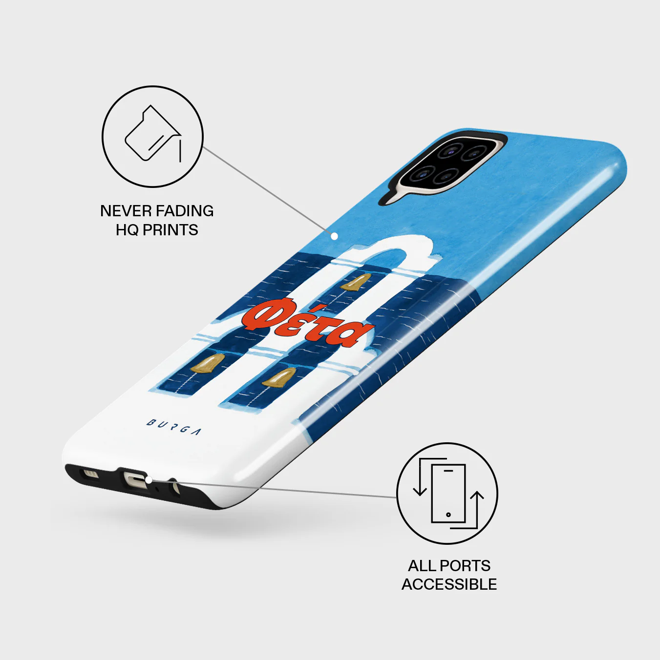 Feta - Samsung Galaxy A12 4G Case - Image 3