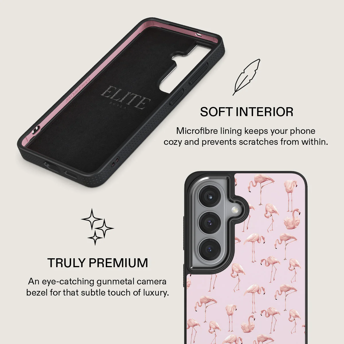 Nostalgic Pink - Flamingos Samsung Galaxy S26 Case - Image 17