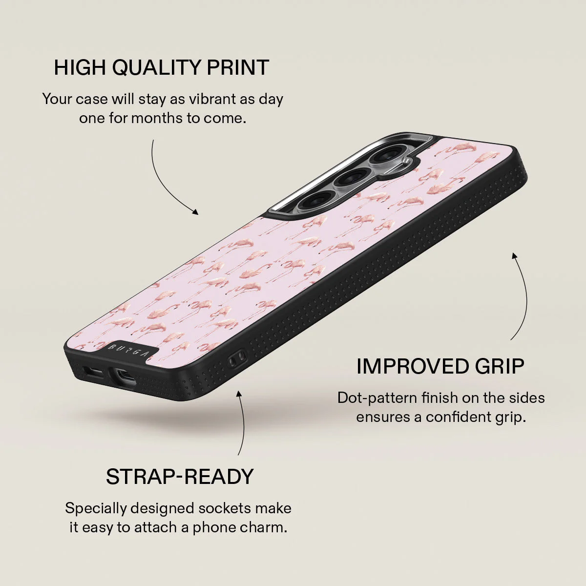 Nostalgic Pink - Flamingos Samsung Galaxy S26 Case - Image 23