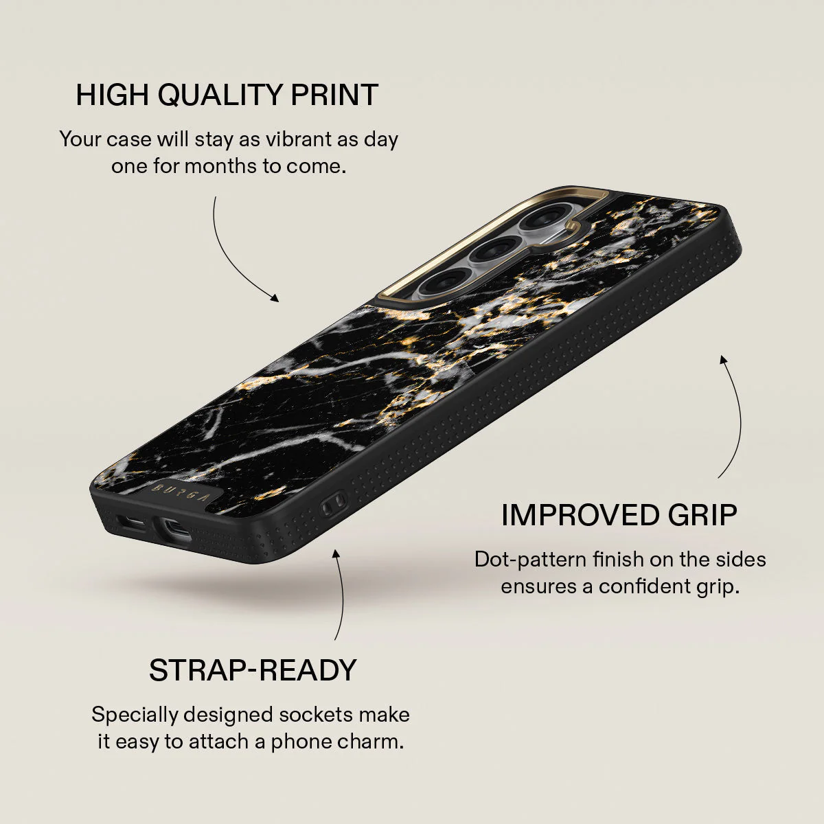 Make A Wish - Gold Marble Samsung Galaxy S26 Case - Image 9
