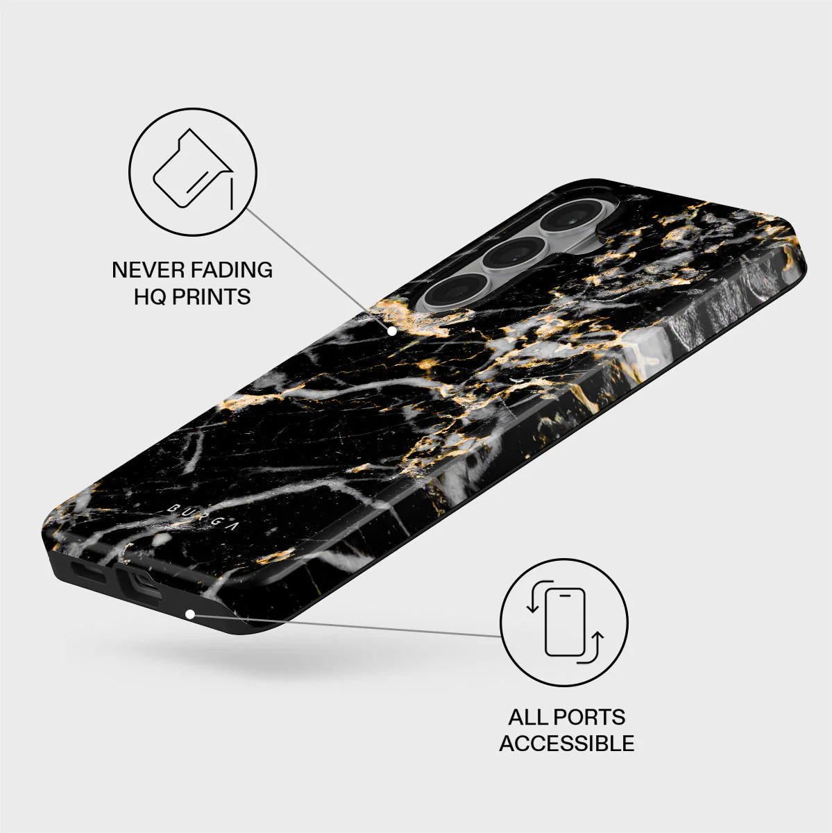 Make A Wish - Gold Marble Samsung Galaxy S26 Plus Case - Image 3