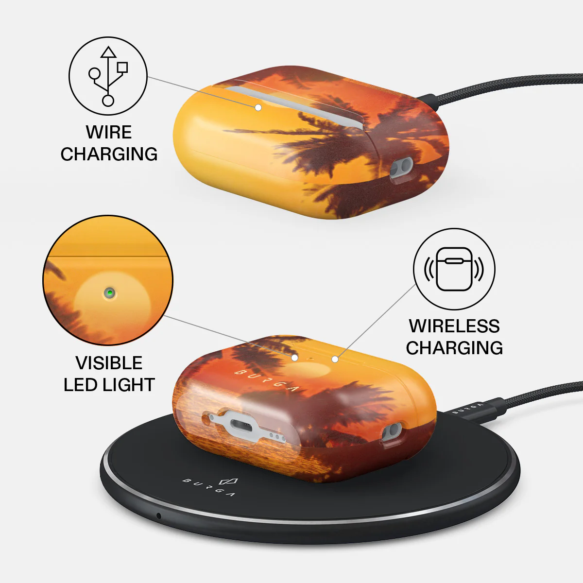 Golden Sky - AirPods Pro 3 Case - Image 3