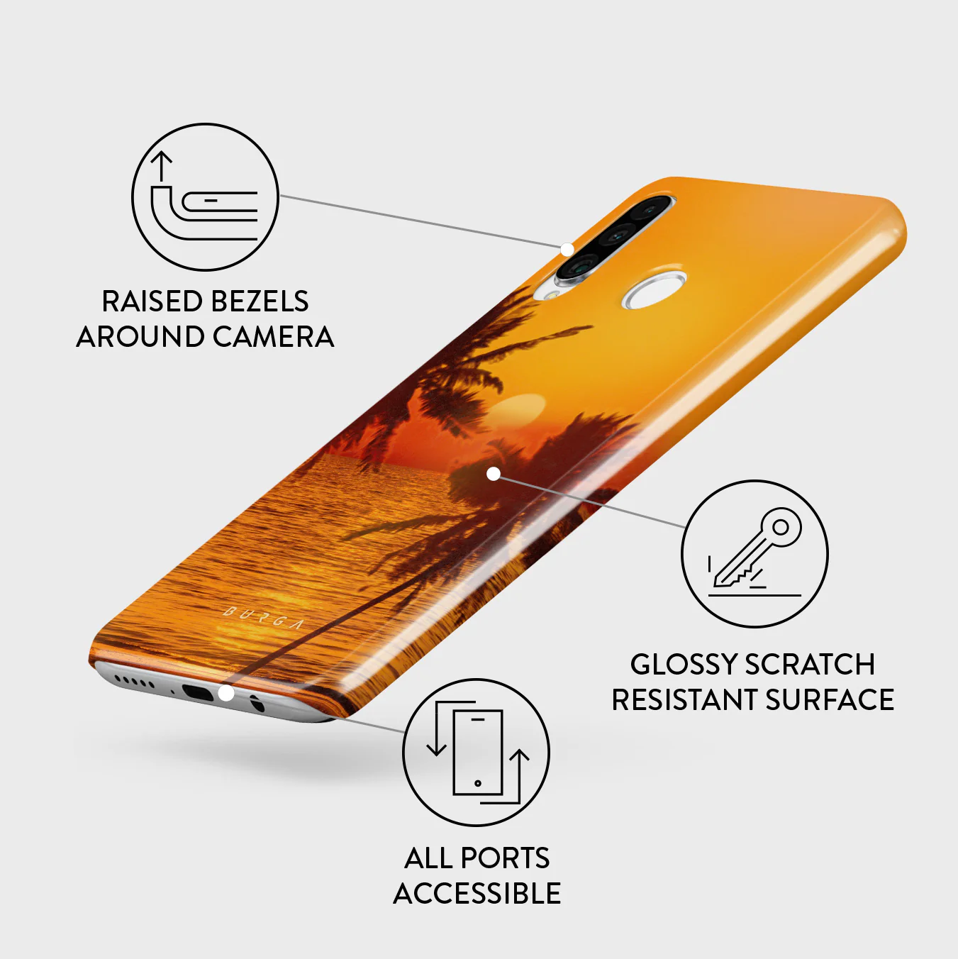 Golden Sky - Huawei P30 Lite Case - Image 3
