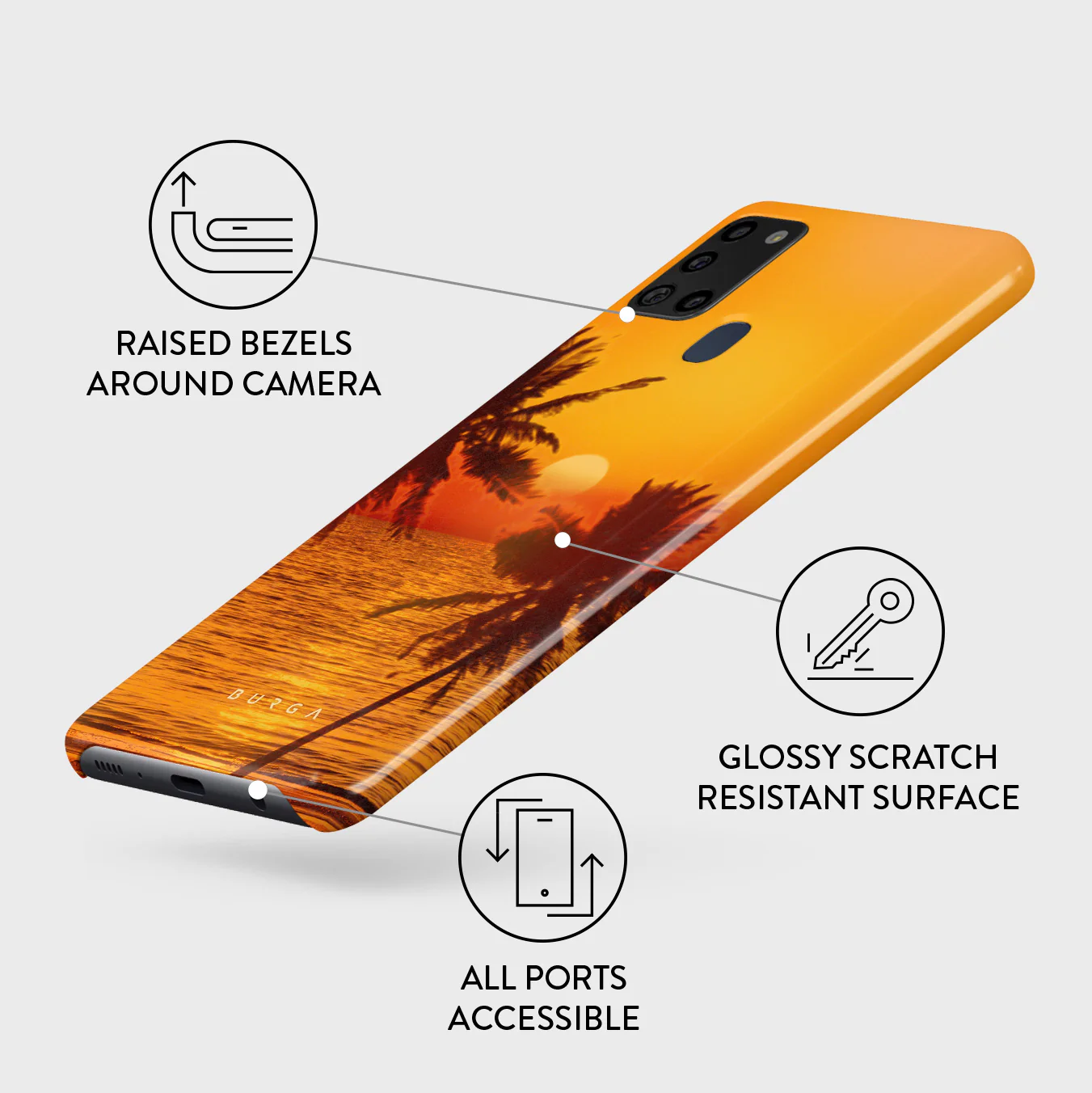 Golden Sky - Samsung Galaxy A21s 4G Case - Image 3