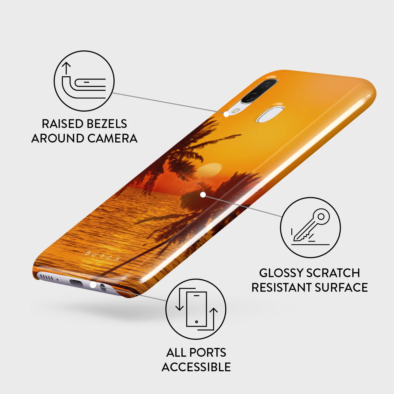 Golden Sky - Samsung Galaxy A40 Case - Image 3