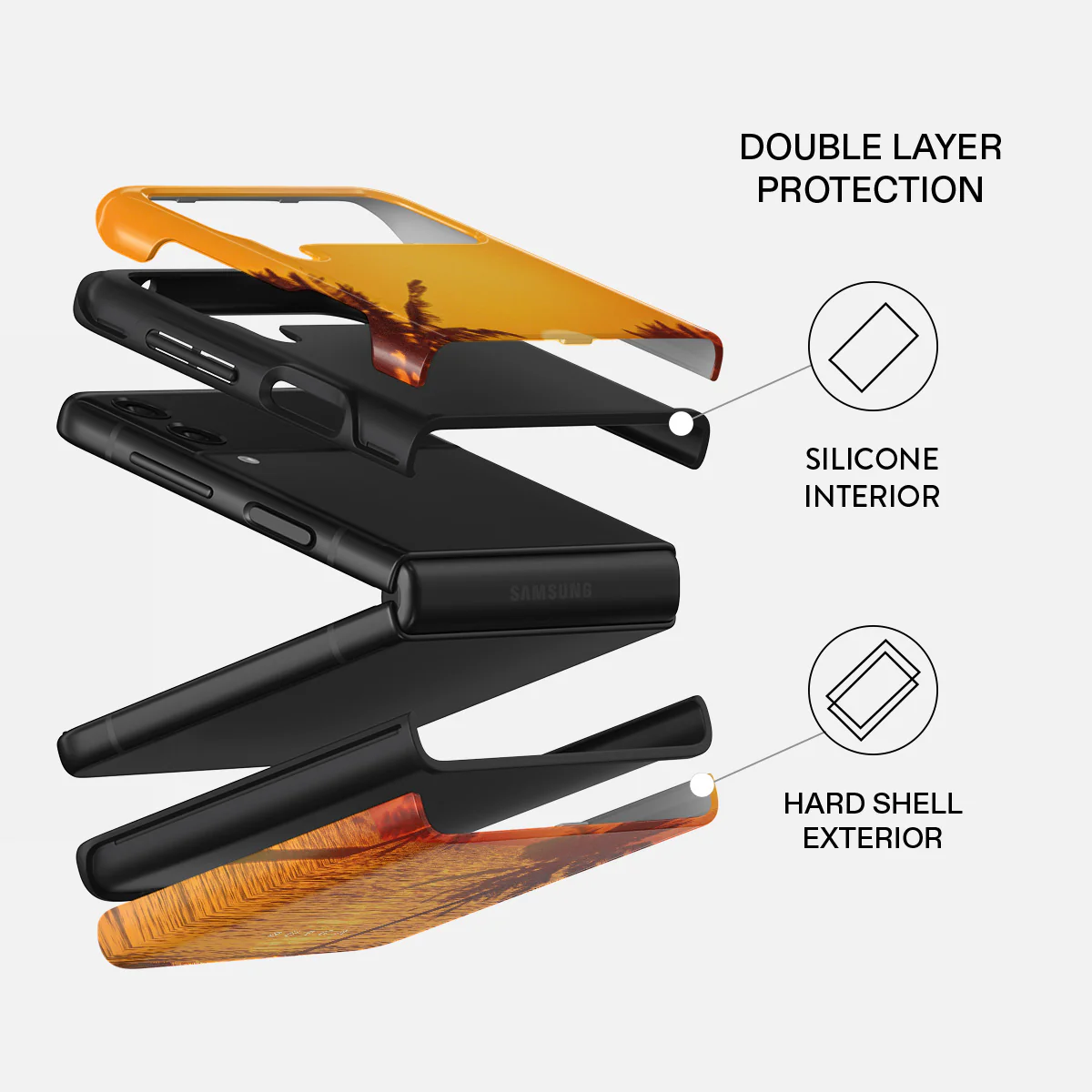 Golden Sky - Samsung Galaxy Z Flip 3 Case - Image 2