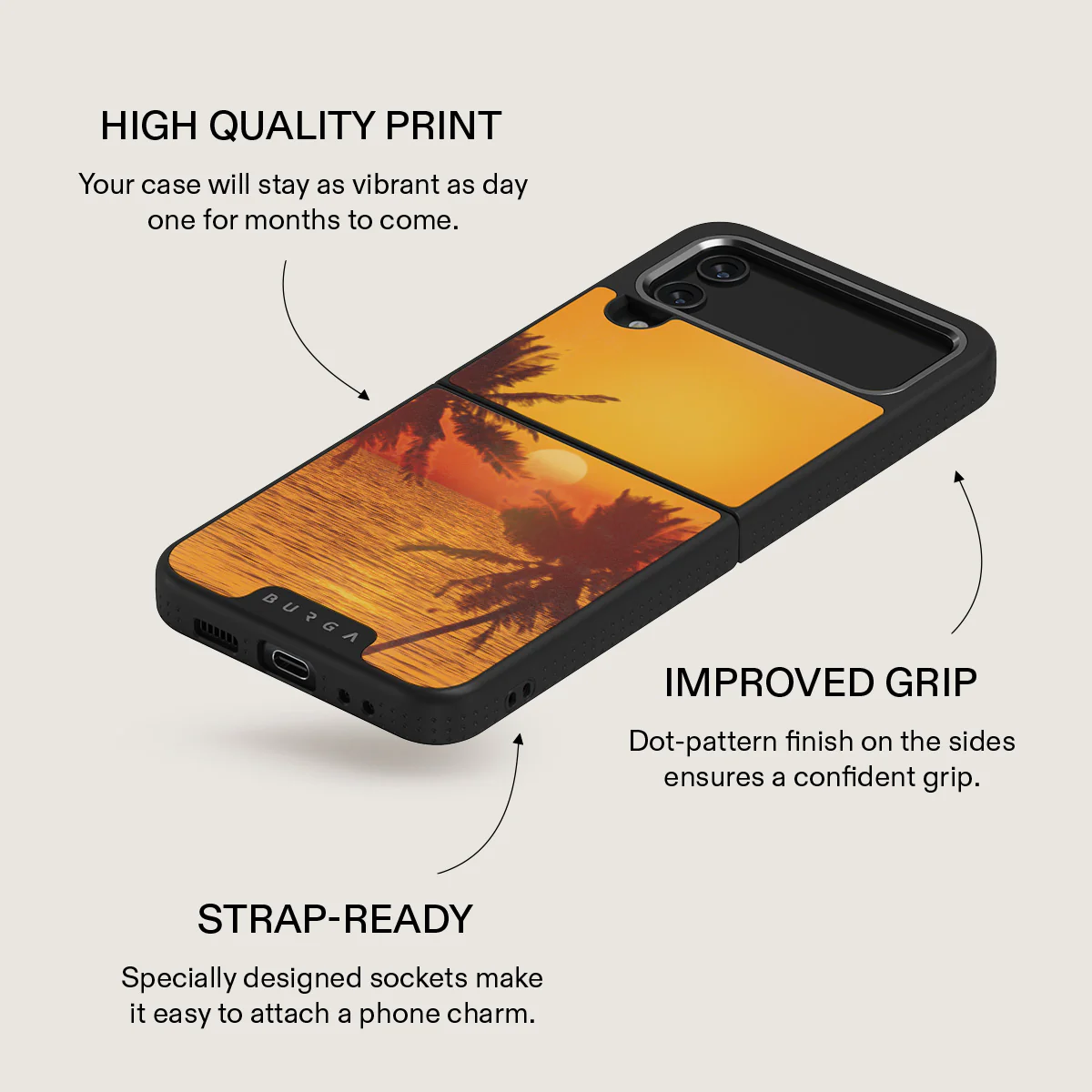 Golden Sky - Samsung Galaxy Z Flip 4 Case - Image 24