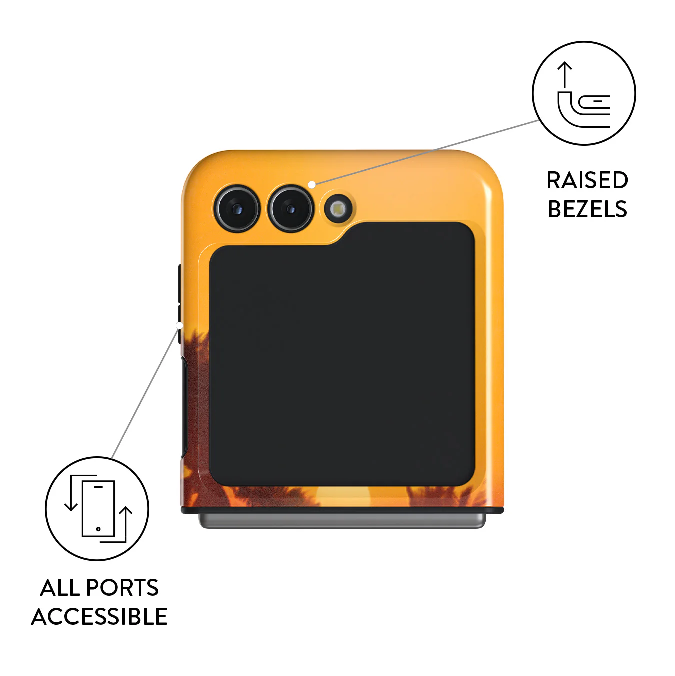 Golden Sky - Samsung Galaxy Z Flip 5 Case - Image 3