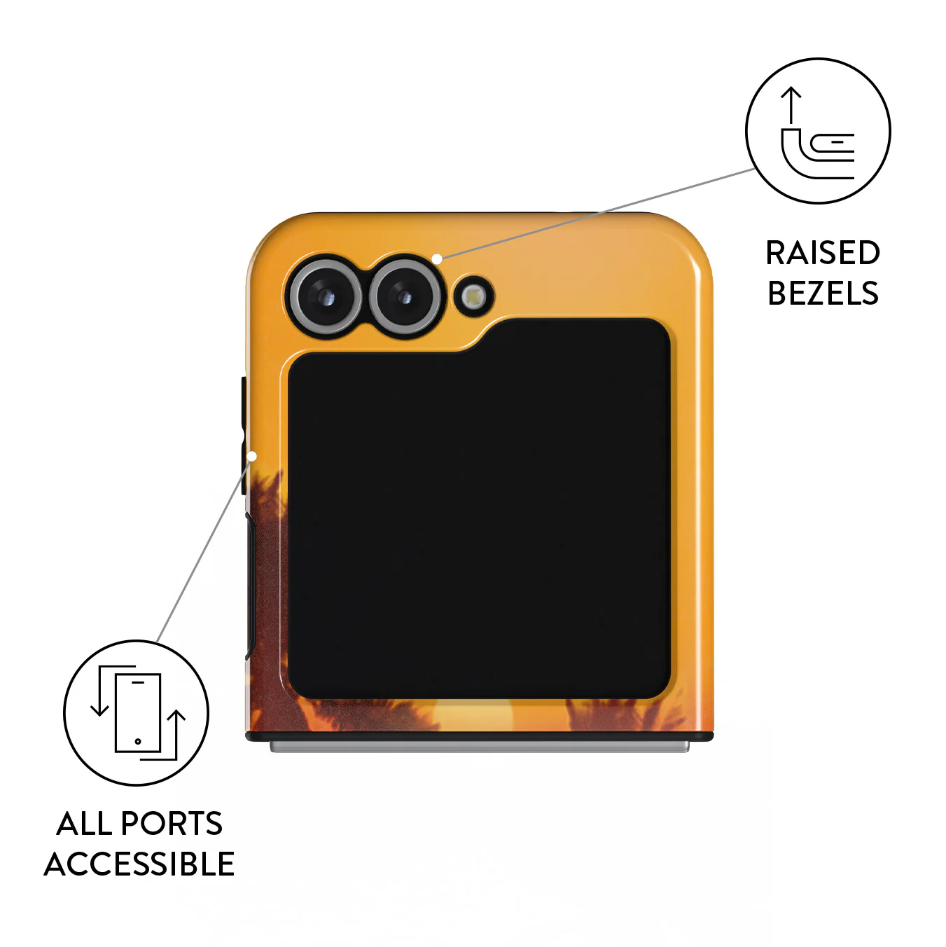Golden Sky - Samsung Galaxy Z Flip 6 Case - Image 3